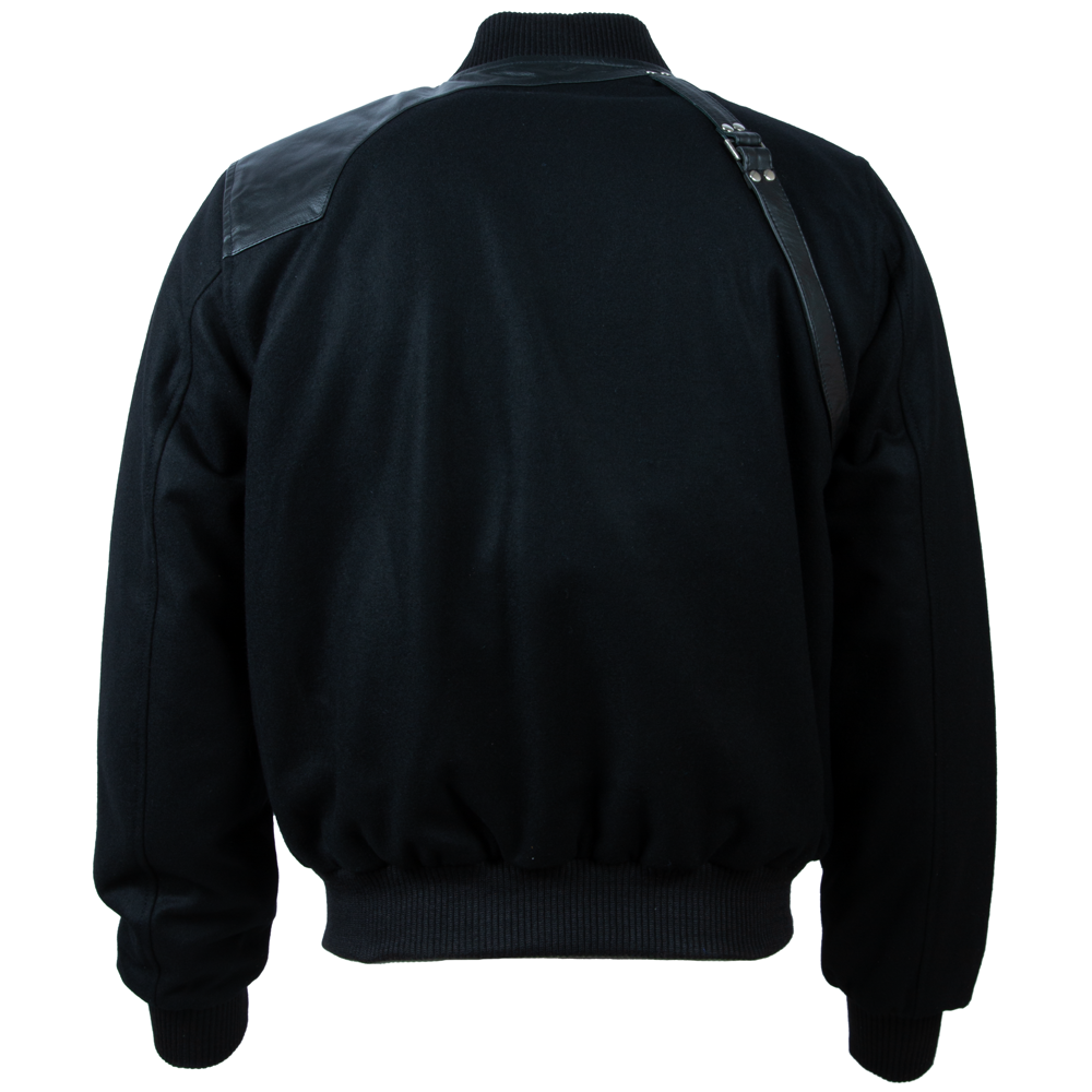 DM6J Men’s Holster Strap Bomber Jacket - Black