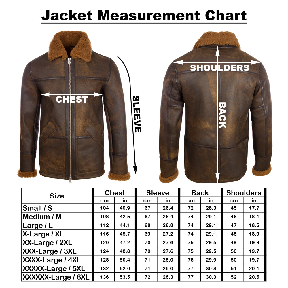 PP74 Men's Shearling Jacket - Antique