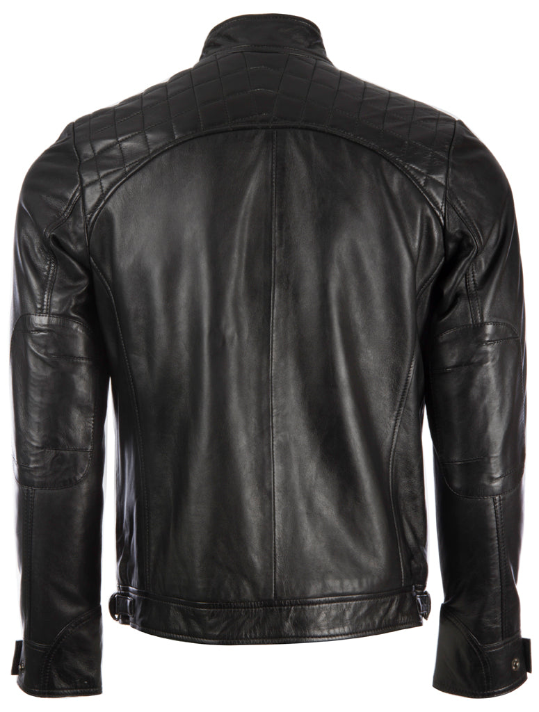 44T9 Men's Biker Jacket - Black
