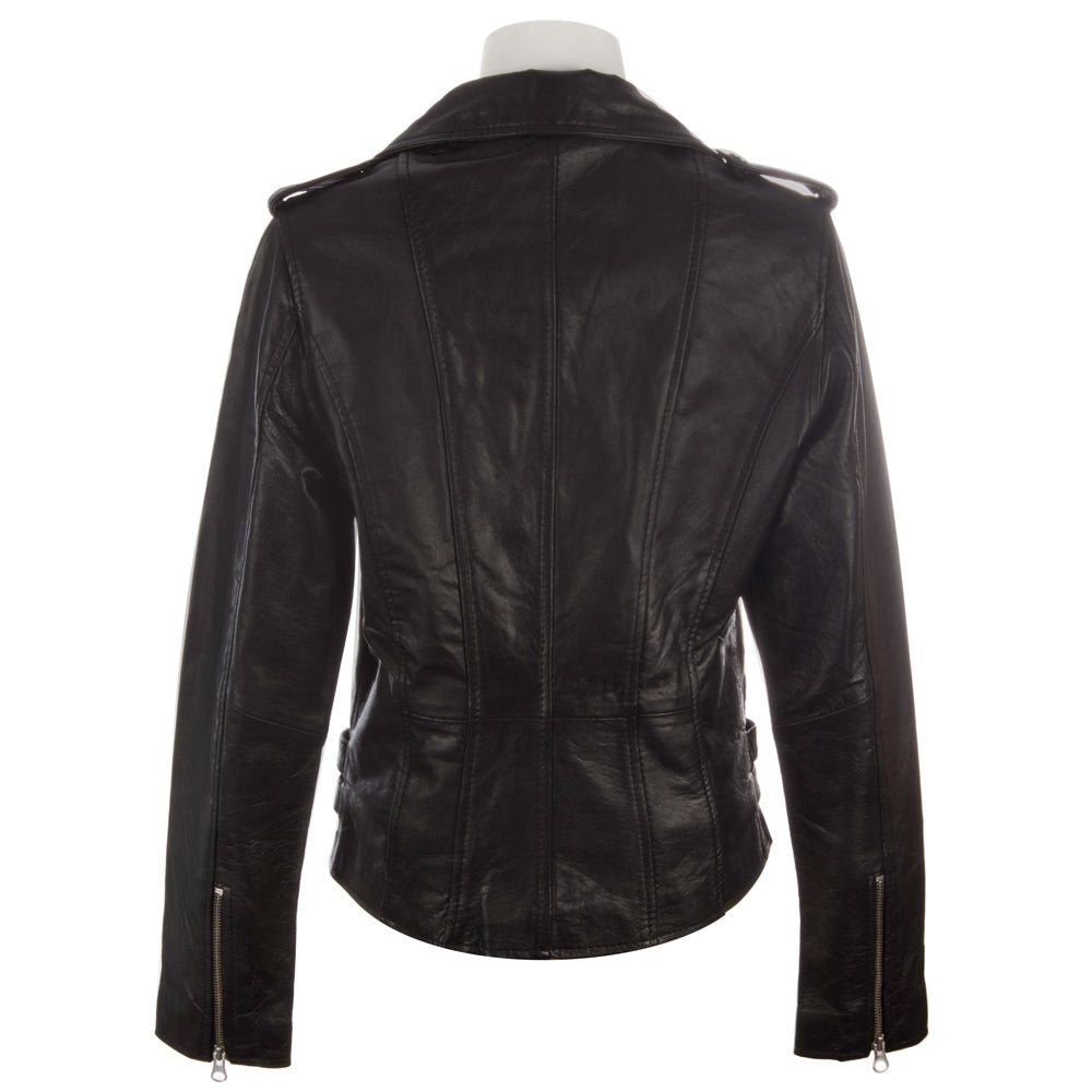 AGSM Women's Biker Jacket - Black