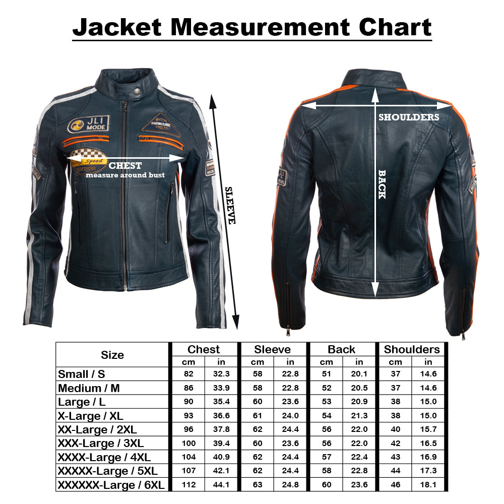 Aviatrix Damen Super-Soft Echtleder Band Kragen Patch Fashion Biker Jacke (QOOC) - rot