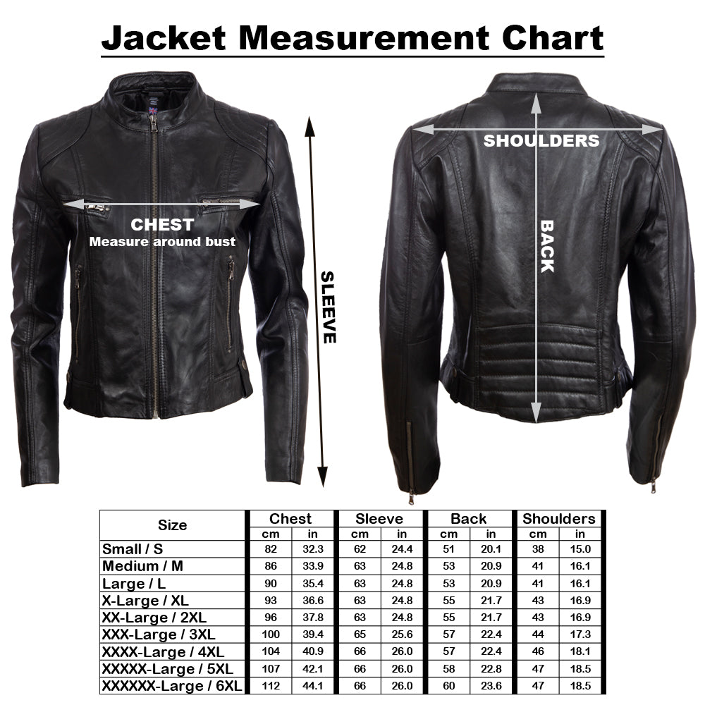 Giacca biker a moda corta in vera pelle da donna Aviatrix (FPHE) - Dirty White
