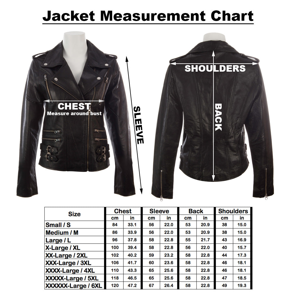 AGSM Women's Biker Jacket - Black