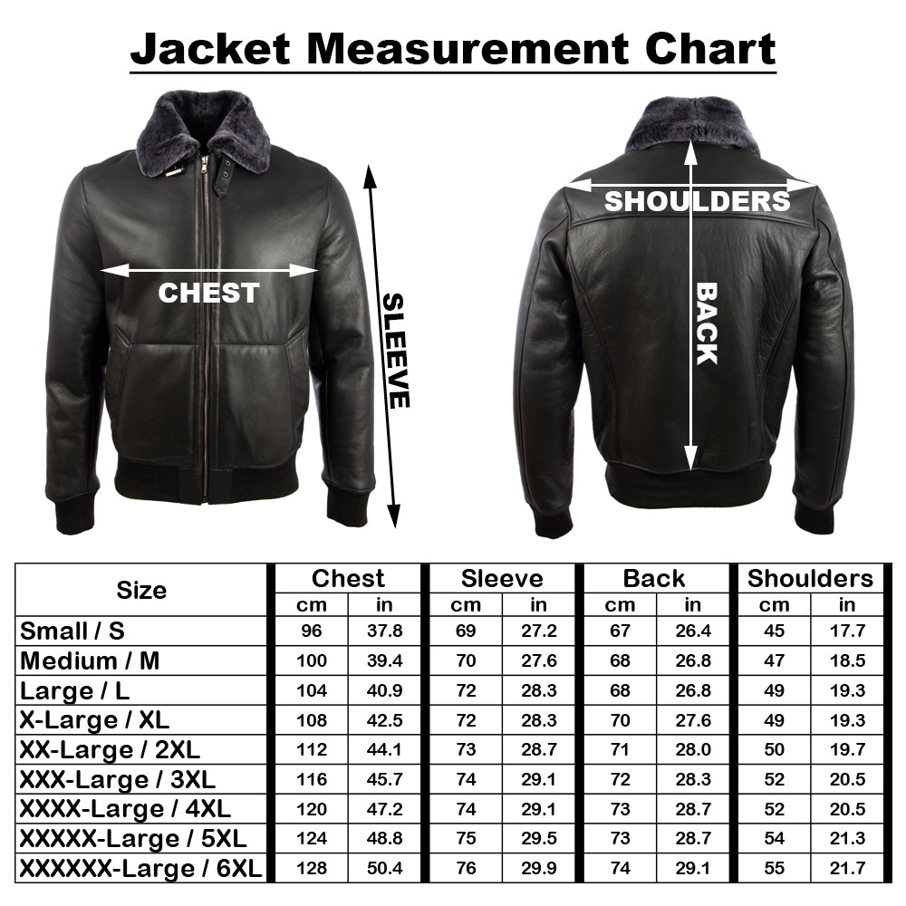 Chaqueta de bombardeo de moda de cuero real de Aviatrix Hombre (7dia)
