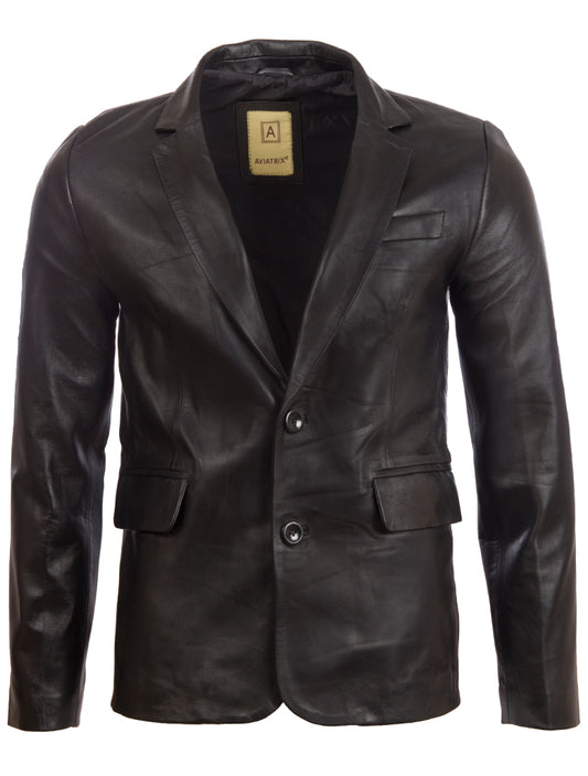 EAQQ Men's Blazer - Black