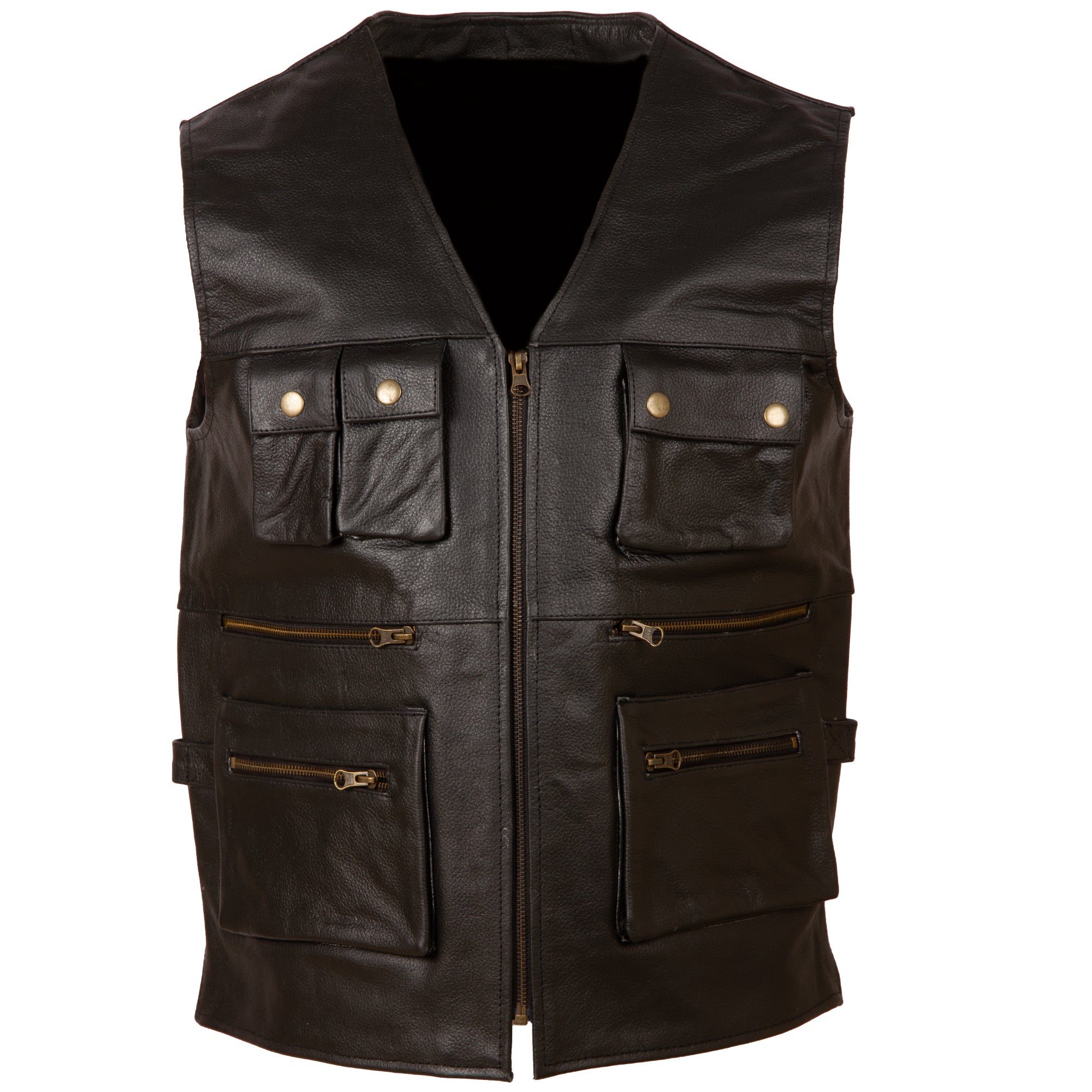 TJUP Men's Hunter Waistcoat - Black Cow Hide – Aviatrix