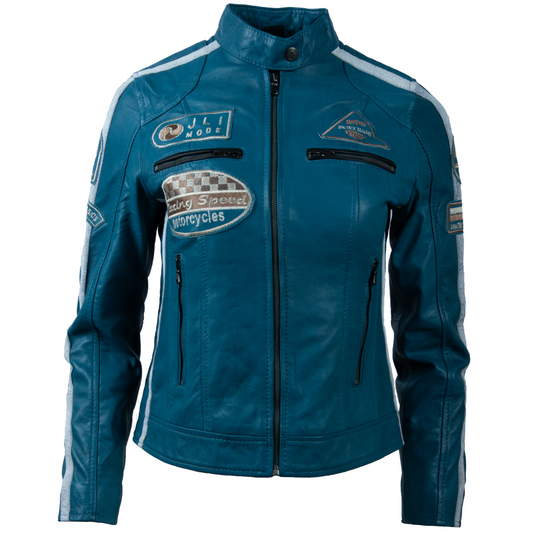QOOC Women's Racing Biker - Denim Blue