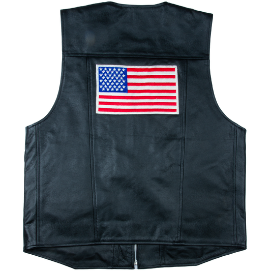 JDCY Men's Waistcoat Vest with American USA Flag