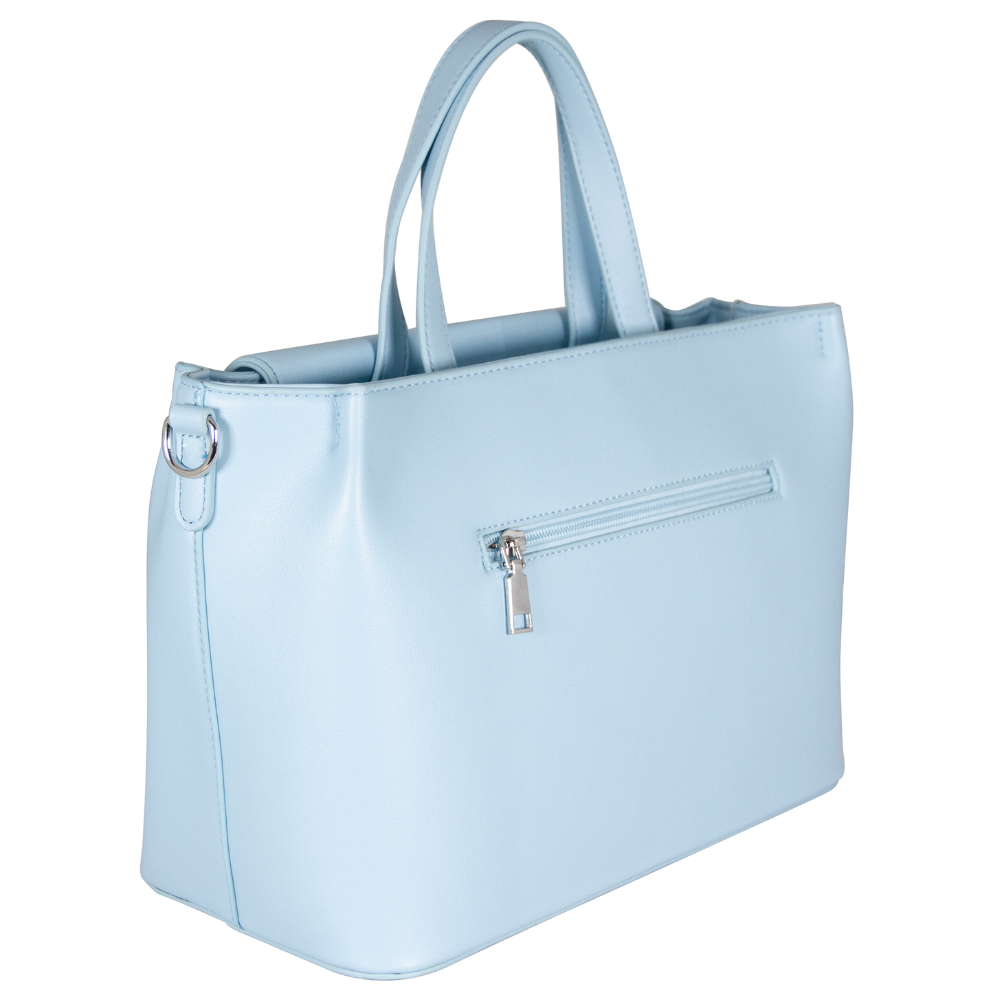 UNTRUE Women’s Charm Top-Handle Shoulder Bag Handbag Vegan Leather (Z5B2) - Blue