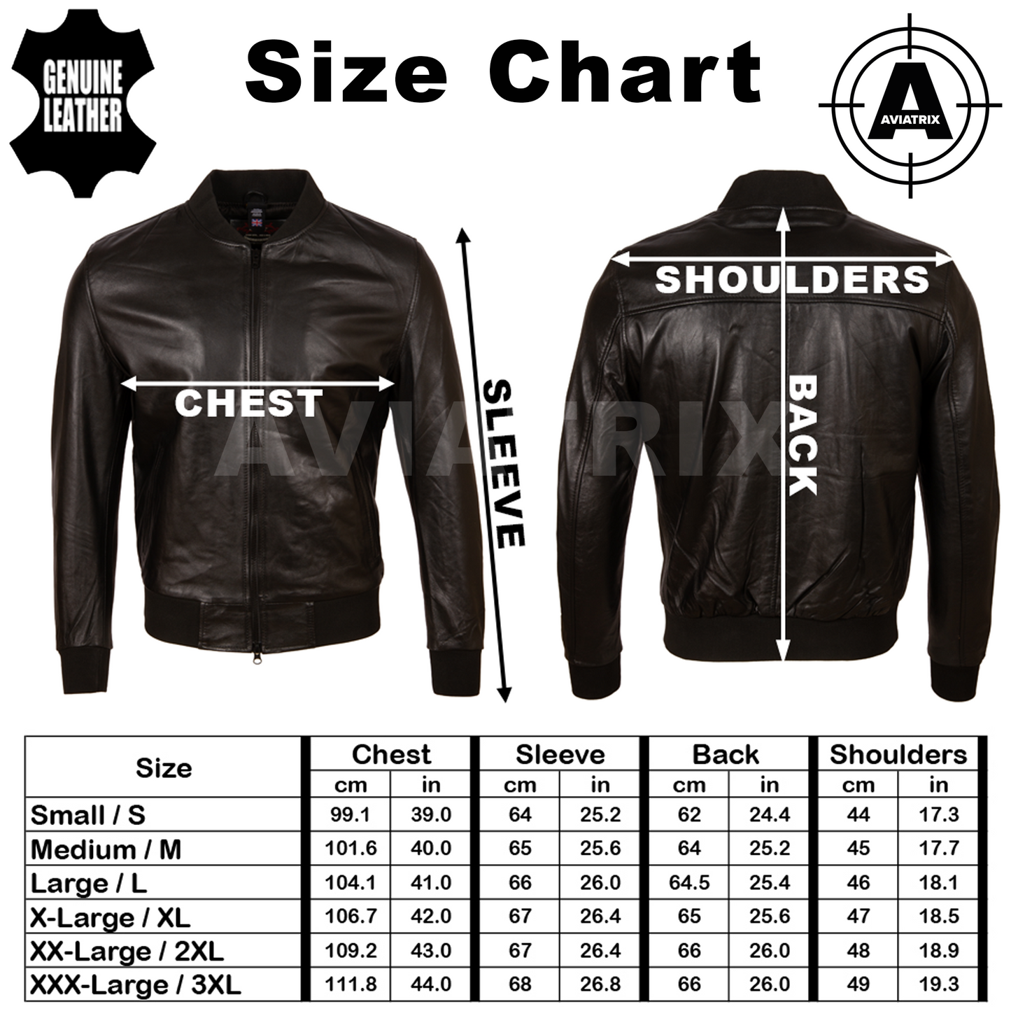 Aviatrix Men's Real Leather Fashion Bomber Jacket	(D9J9)