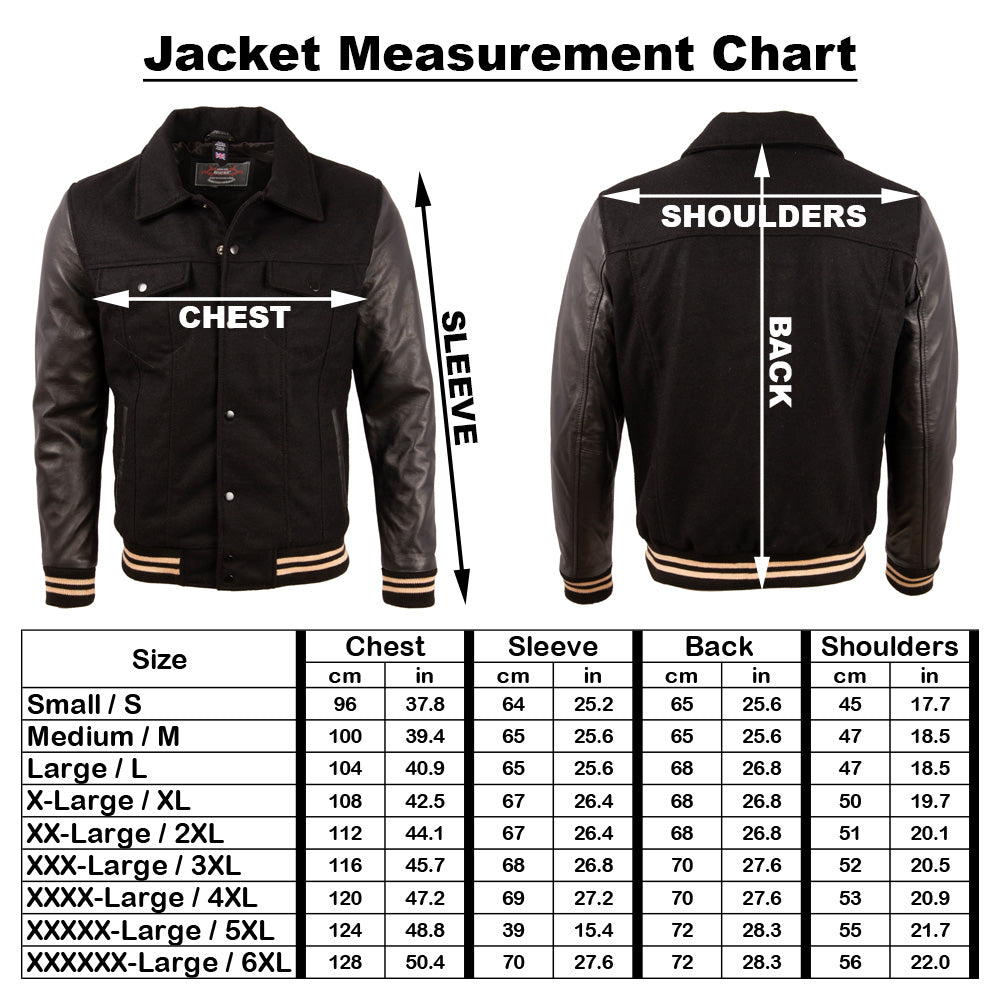 V3CS Men's Trucker Bomber Jacket - Black